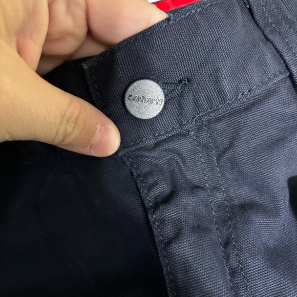 NWT Men’s Carhartt Navy Blue Relaxed Fit Flame Resistant Work Pant Size 34x30 - Picture 5 of 10